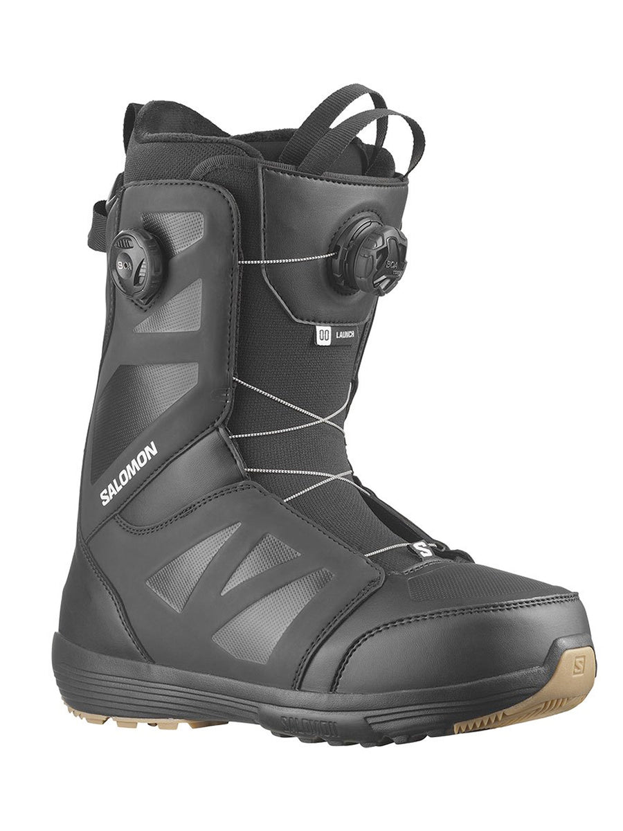 SALOMON LAUNCH BOA SJ BOA SNOWBOARD BOOTS BLACK