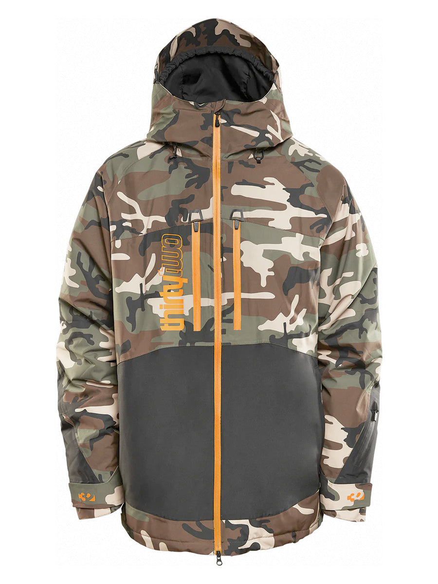 THIRTYTWO LASHED INSULATED SNOWBOARD JACKET - BLACK CAMO - 2024