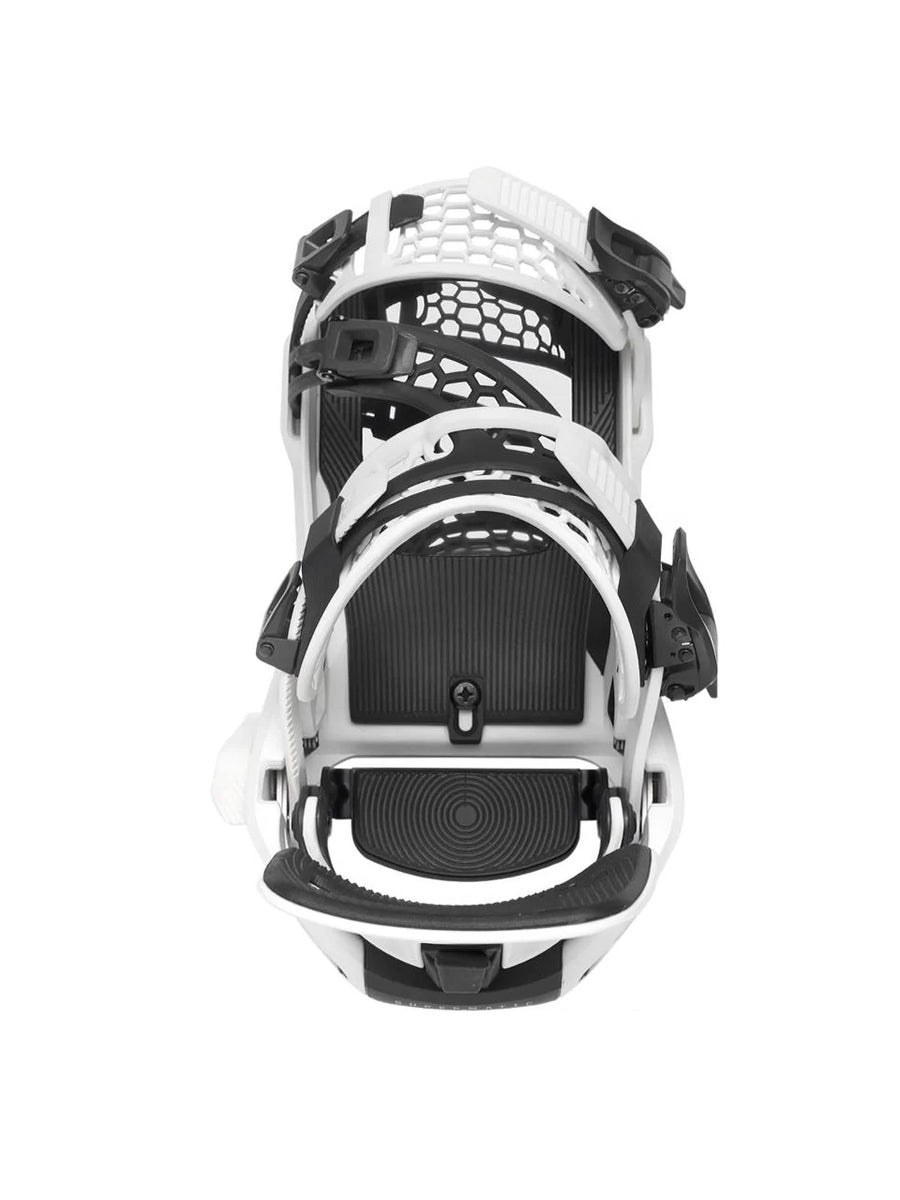 NIDECKER SUPERMATIC SNOWBOARD BINDINGS - WHITE