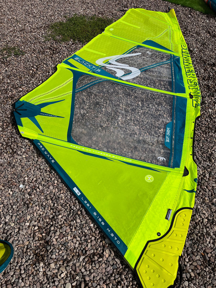 2023 Simmer Black Tip 4.5 m2 (yellow) Used windsurfing sails