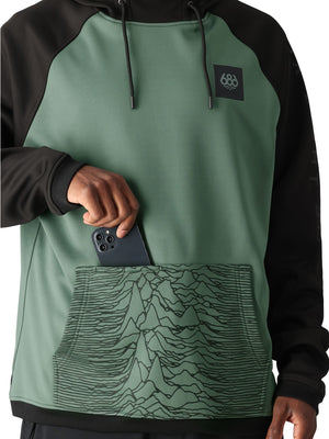 
                  
                    Load image into Gallery viewer, 686 BONDED FLEECE HOODY - CYPRESS GREEN COLORBLOCK - 2025 FLEECE
                  
                