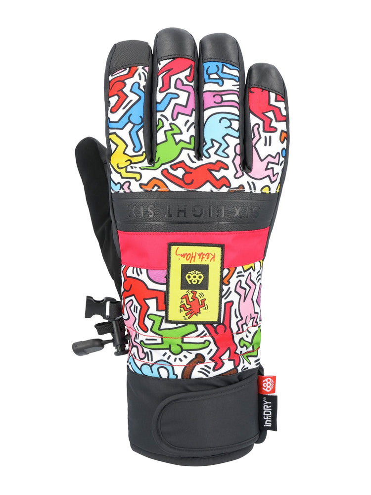 686 RECON SNOWBOARD GLOVE - KEITH HARING MULTI - 2025 KEITH HARING MULTI SNOWBOARD GLOVES