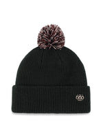 686 WOMENS MIX POM BEANIE - BLACK BLACK BEANIES