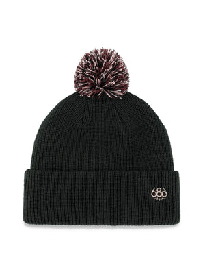 
                  
                    Load image into Gallery viewer, 686 WOMENS MIX POM BEANIE - BLACK BLACK BEANIES
                  
                