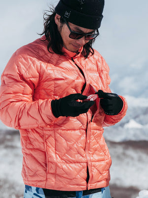 
                  
                    Load image into Gallery viewer, BURTON AK BAKER ULTRALIGHT DOWN SNOWBOARD JACKET - REEF PINK - 2025 SNOWBOARD JACKETS
                  
                