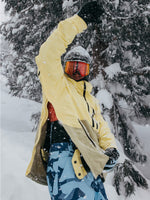 BURTON AK VELOCITY GORE-TEX 2L ANORAK SNOWBOARD JACKET - BUTTERMILK/MUSHROOM - 2025 SNOWBOARD JACKETS