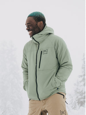 
                  
                    Load image into Gallery viewer, BURTON AK HELIUM HOODED STRETCH INSULATED SNOWBOARD JACKET - HEDGE GREEN - 2025 SNOWBOARD JACKETS
                  
                