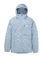 BURTON AK BAKER HOODED DOWN SNOWBOARD JACKET - DUSTY BLUE - 2025 LARGE DUSTY BLUE SNOWBOARD JACKETS