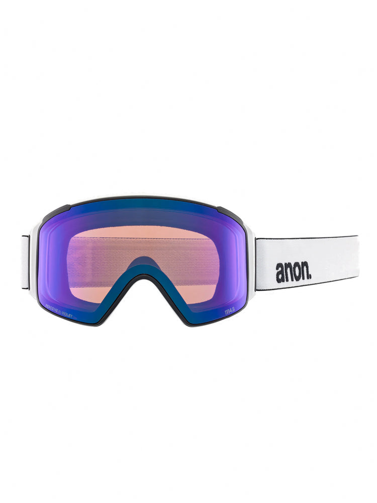 ANON M4S CYLINDRICAL SNOWBOARD GOGGLES - WHITE SUNNY ONYX - 2025 GOGGLES