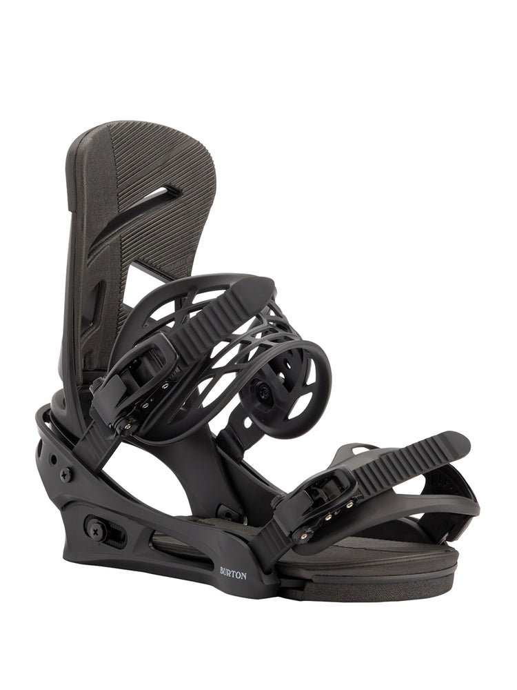 BURTON MISSION RE:FLEX SNOWBOARD BINDINGS - BLACK - 2025 BLACK SNOWBOARD BINDINGS