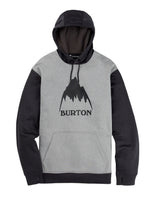 BURTON OAK PULLOVER HOODIE - GRAY HEATHER TRUE BLACK - 2025 GRAY HEATHER TRUE BLACK HOODIES