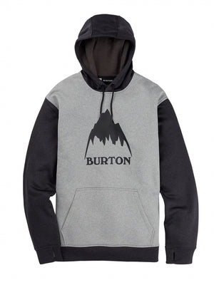 
                  
                    Load image into Gallery viewer, BURTON OAK PULLOVER HOODIE - GRAY HEATHER TRUE BLACK - 2025 GRAY HEATHER TRUE BLACK HOODIES
                  
                