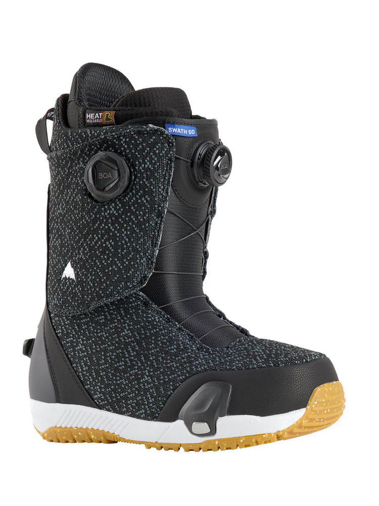 BURTON SWATH STEP ON SNOWBOARD BOOTS - BLACK - 2025 BLACK SNOWBOARD BOOTS