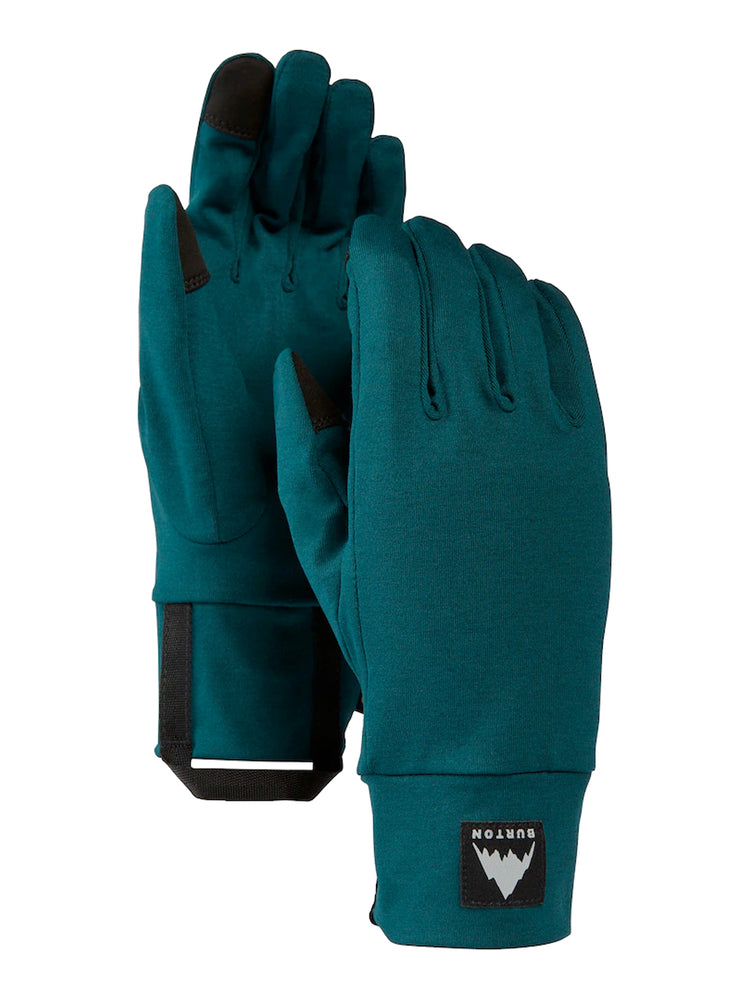 BURTON TOUCHSCREEN GLOVE LINER - DEEP EMERALD DEEP EMERALD SNOWBOARD GLOVES