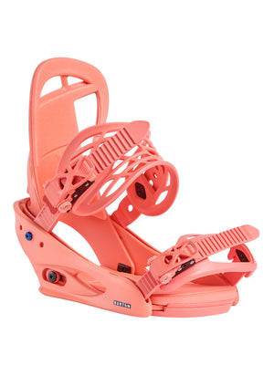 
                  
                    Load image into Gallery viewer, BURTON WOMENS CITIZEN SNOWBOARD RE:FLEX BINDINGS - PEACH ECHO - 2025 MEDIUM PEACH ECHO SNOWBOARD BINDINGS
                  
                