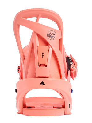 
                  
                    Load image into Gallery viewer, BURTON WOMENS CITIZEN SNOWBOARD RE:FLEX BINDINGS - PEACH ECHO - 2025 SNOWBOARD BINDINGS
                  
                