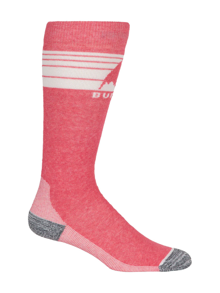 BURTON WOMENS EMBLEM MIDWEIGHT SNOWBOARD SOCKS - PEACH ECHO - 2025 PEACH ECHO SOCKS