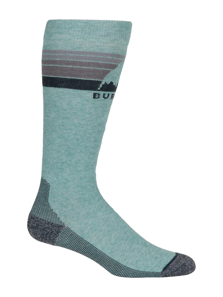 BURTON WOMENS EMBLEM MIDWEIGHT SNOWBOARD SOCKS - PETROL GREEN - 2025 PETROL GREEN SOCKS