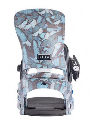 
                  
                    Load image into Gallery viewer, BURTON WOMENS LEXA RE:FLEX SNOWBOARD BINDINGS - BLUE BUTTERFLIES - 2025 SNOWBOARD BINDINGS
                  
                