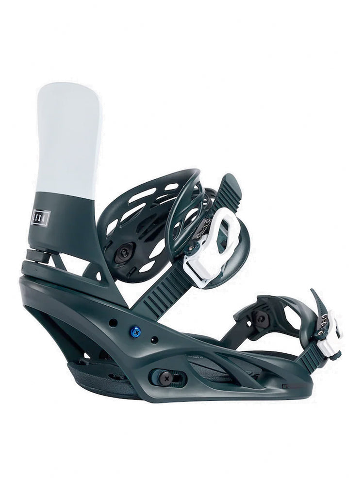 BURTON WOMENS LEXA RE:FLEX SNOWBOARD BINDINGS - DEEP EMERALD/WHITE - 2025 SNOWBOARD BINDINGS