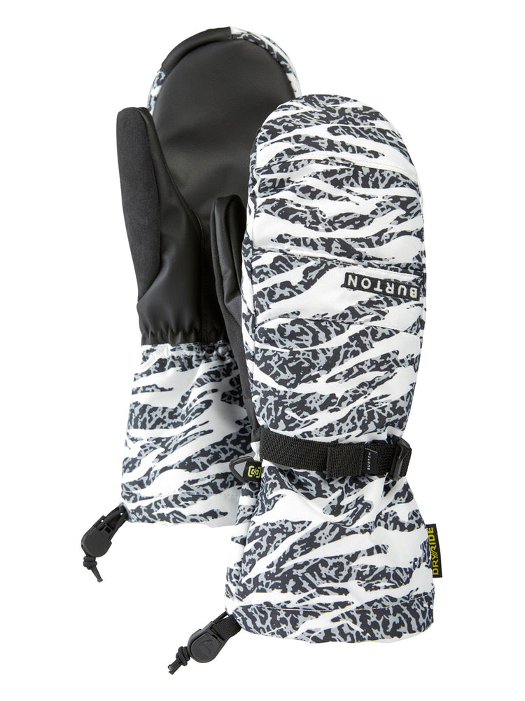 BURTON WOMENS PROFILE SNOWBOARD MITT - ZEBRA CAMO - 2025 ZEBRA CAMO SNOWBOARD GLOVES