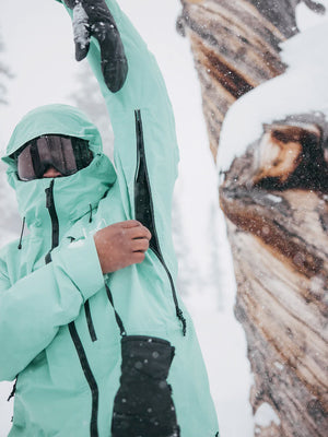 Mint green snowboard jacket best sale