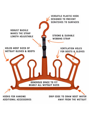 
                  
                    Load image into Gallery viewer, C-MONSTA WETSUIT HANGER V2 - ORANGE SURF ACCESSORIES
                  
                