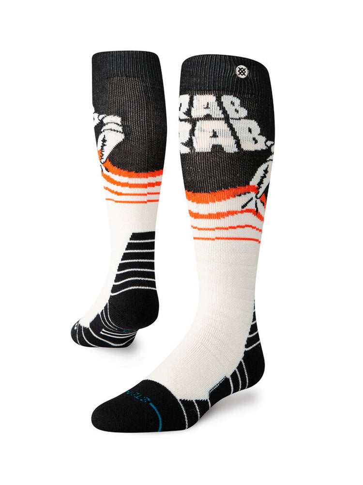 STANCE CRAB GRAB MID POLY SNOWBOARD SOCKS - CREAM CREAM SOCKS