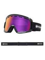 DRAGON D1 OTG SNOWBOARD GOGGLES - ICON PURPLE PURPLE IONIZED + AMBER LENS - 2025 ICON PURPLE PURPLE IONIZED + AMBER GOGGLES