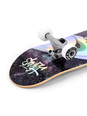 
                  
                    Load image into Gallery viewer, ENUFF SKULLY HOLOGRAM SKATEBOARD COMPLETE - BLACK skateboard completes
                  
                