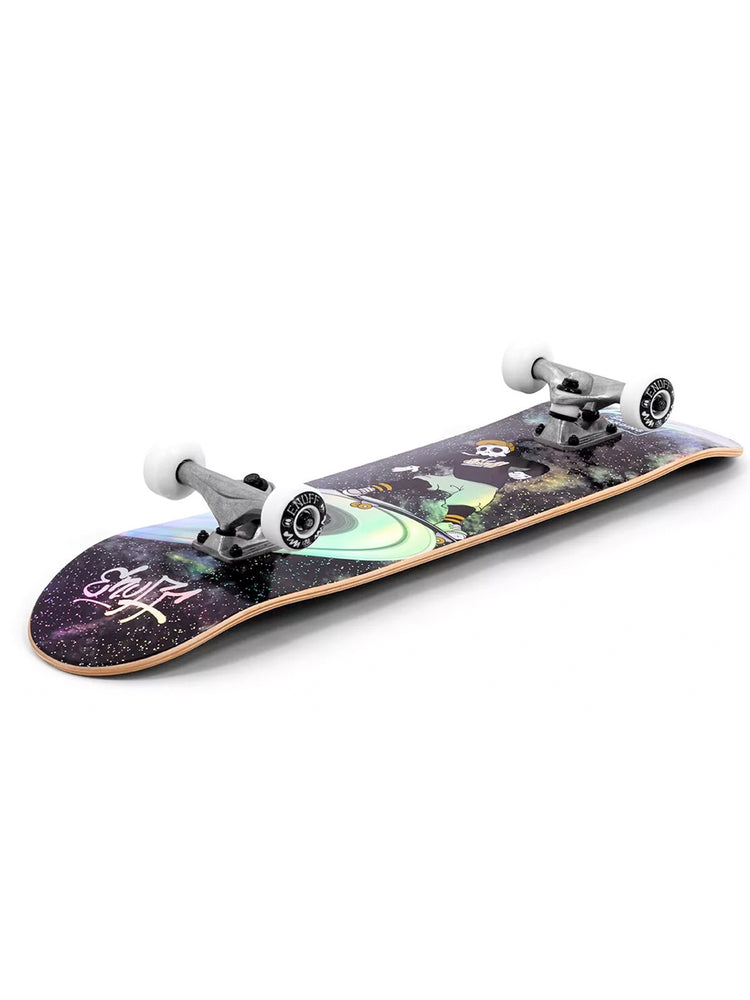 ENUFF SKULLY HOLOGRAM SKATEBOARD COMPLETE - BLACK skateboard completes