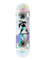 ENUFF SKULLY HOLOGRAM SKATEBOARD COMPLETE - WHITE BLACK skateboard completes