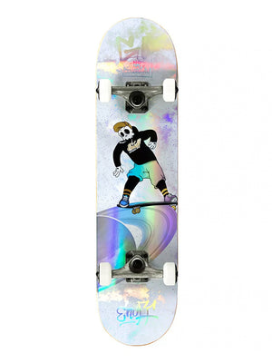 
                  
                    Load image into Gallery viewer, ENUFF SKULLY HOLOGRAM SKATEBOARD COMPLETE - WHITE BLACK skateboard completes
                  
                