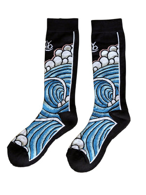 
                  
                    Load image into Gallery viewer, LIB TECH JL WAVES RIDING SNOWBOARD SOCKS LARGE SOCKS
                  
                