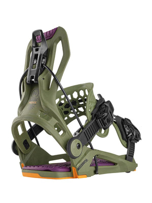 
                  
                    Load image into Gallery viewer, NIDECKER FLOW FENIX SNOWBOARD BINDINGS - GREEN - 2025 SNOWBOARD BINDINGS
                  
                