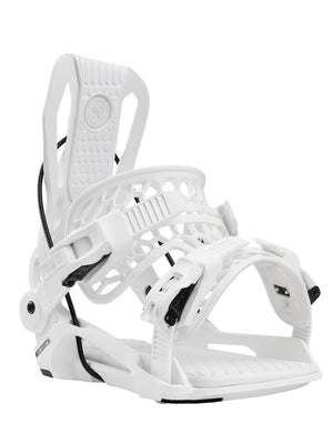 
                  
                    Load image into Gallery viewer, NIDECKER FLOW FENIX SNOWBOARD BINDINGS - WHITE - 2025 LARGE WHITE SNOWBOARD BINDINGS
                  
                