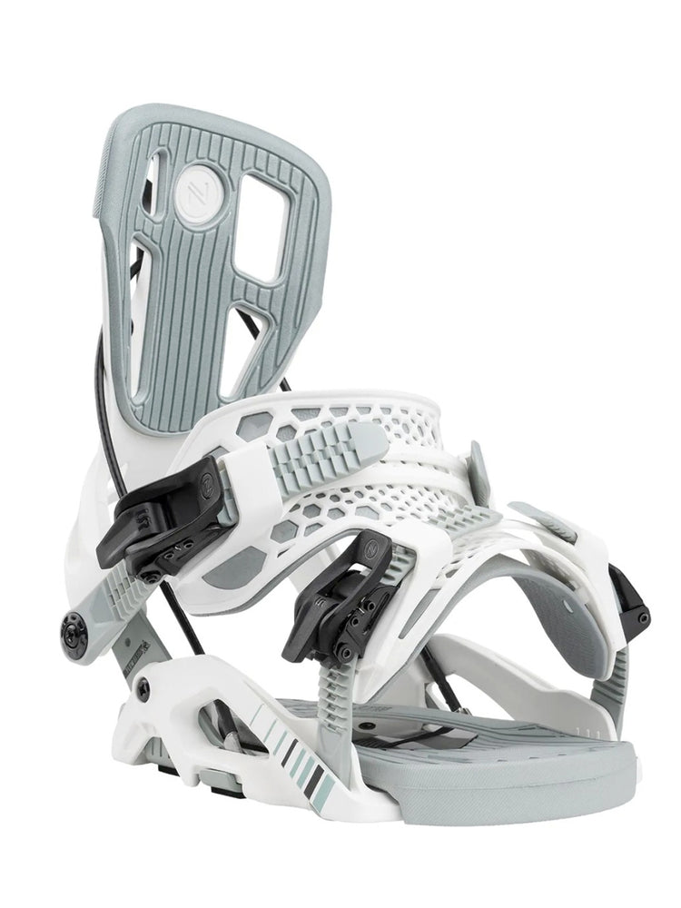 NIDECKER FLOW FUSE SNOWBOARD BINDINGS - WHITE - 2025 WHITE SNOWBOARD BINDINGS