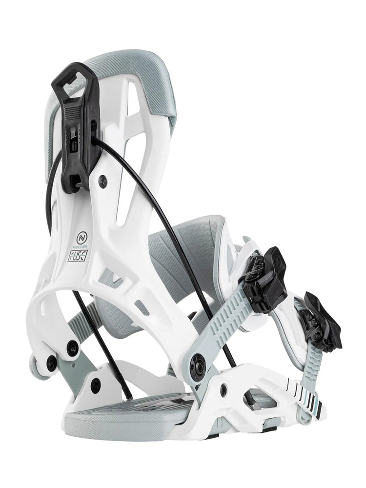 NIDECKER FLOW FUSE SNOWBOARD BINDINGS - WHITE - 2025 SNOWBOARD BINDINGS