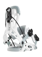 NIDECKER FLOW FUSE SNOWBOARD BINDINGS - WHITE - 2025 SNOWBOARD BINDINGS