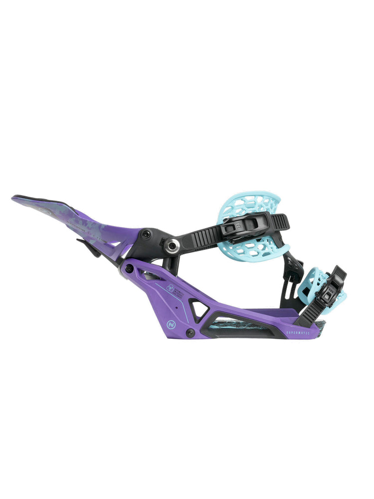 NIDECKER SUPERMATIC SNOWBOARD BINDINGS - JOKER PURPLE - 2025 SNOWBOARD BINDINGS