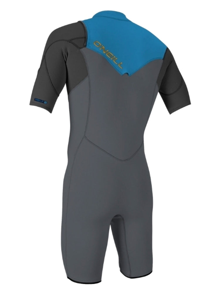 O'Neill Hammer 2MM Chest Zip Shorty Wetsuit - Graphite Black Ocean - 2024 Mens shorty wetsuits