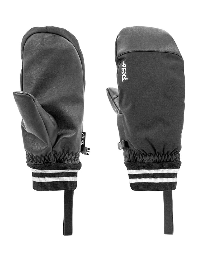 REKD ICON UNDER CUFF SNOWBOARD MITT - BLACK BLACK SNOWBOARD GLOVES