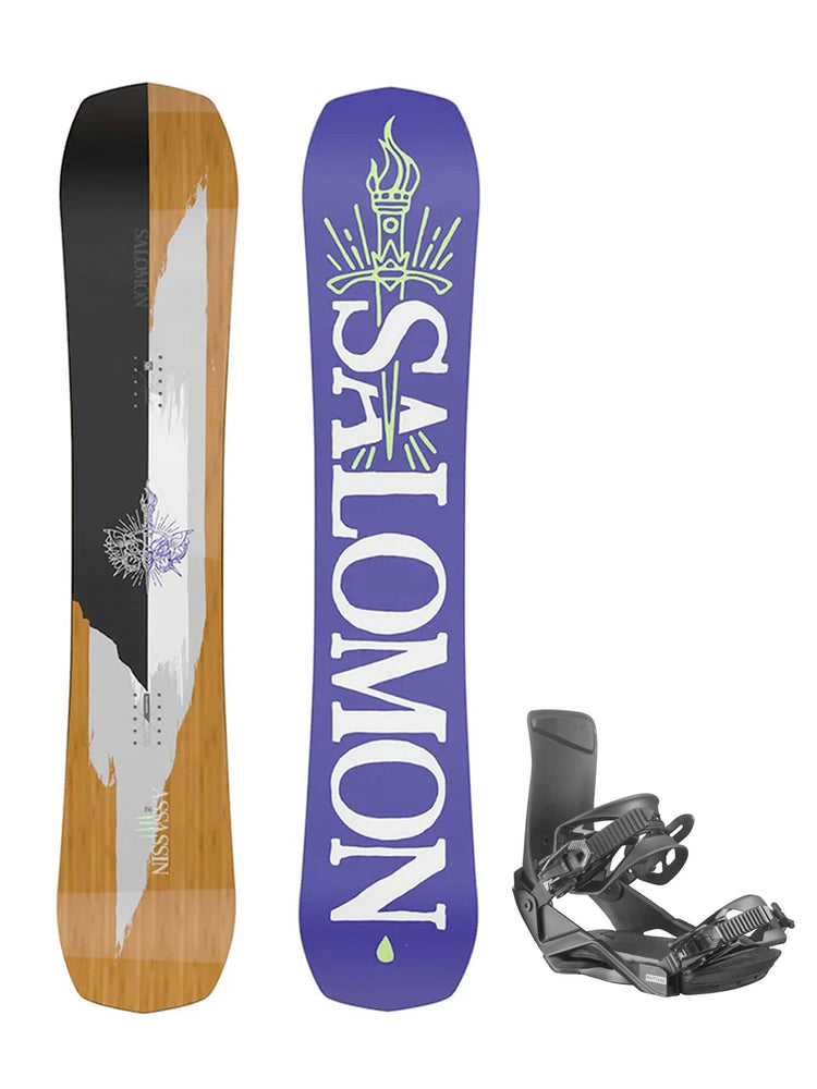 SALOMON ASSASSIN COMPLETE SNOWBOARD PACKAGE - 2023 159 CM LARGE SNOWBOARD PACKAGES