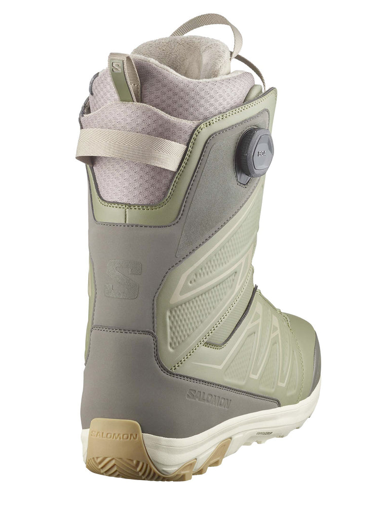 SALOMON LAUNCH BOA SJ BOA SNOWBOARD BOOTS - DEEP LICHEN GREEN - 2025 SNOWBOARD BOOTS