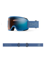 SMITH SQUAD SNOWBOARD GOGGLE - TRUE BLUE - BLUE MIRROR - 2025 TRUE BLUE PHOTOCHROMATIC BLUE MIRROR GOGGLES