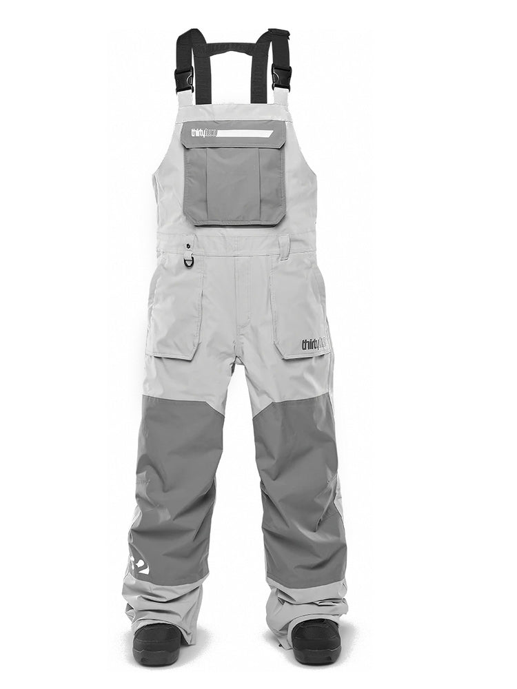 THIRTYTWO BASEMENT BIB SNOWBOARD PANT - CHARCOAL - 2025 CHARCOAL SNOWBOARD PANTS