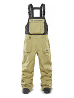 THIRTYTWO BASEMENT BIB SNOWBOARD PANT - KHAKI - 2025 KHAKI SNOWBOARD PANTS