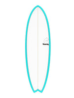 TORQ MOD FISH 6'6" SURFBOARD - PINLINE MIAMI BLUE 6'6" SURFBOARDS