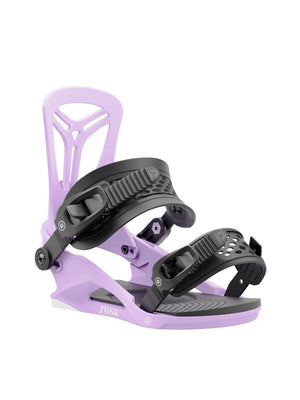 
                  
                    Load image into Gallery viewer, UNION WOMENS ROSA SNOWBOARD BINDINGS - VIOLET - 2025 VIOLET SNOWBOARD BINDINGS
                  
                