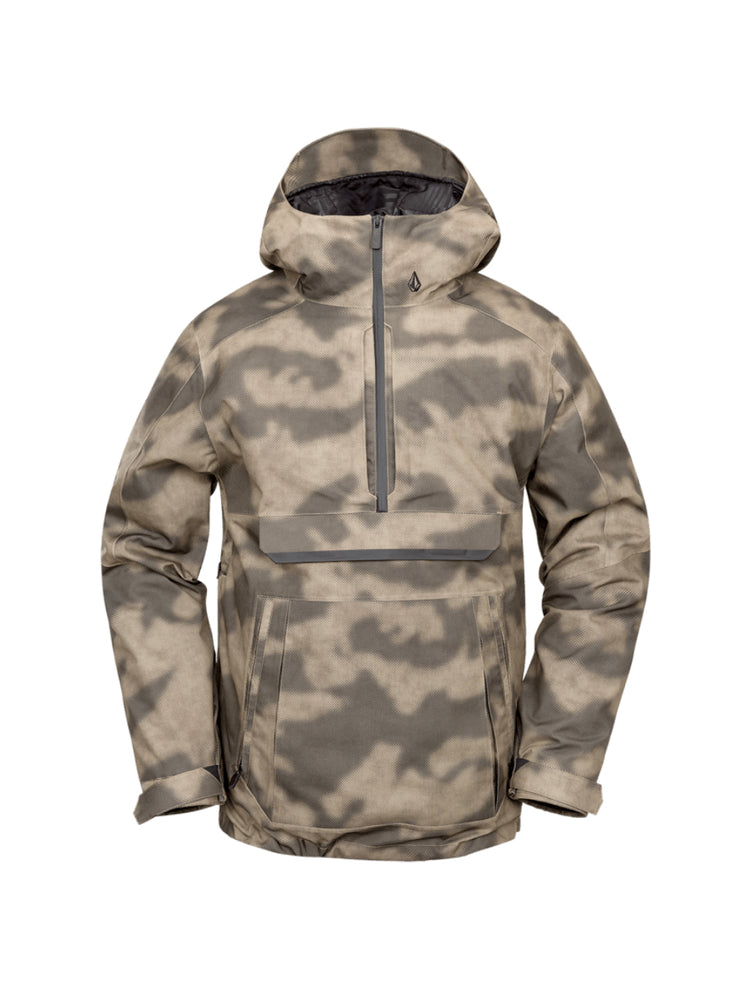 VOLCOM BRIGHTON PULLOVER SNOWBOARD JACKET - CAMOUFLAGE - 2025 CAMOUFLAGE SNOWBOARD JACKETS